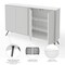 Bestar Krom 60 in Storage Cabinet with Metal Legs, White 17164-1117 - alternate 2